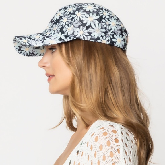 Daisy Lace Light weight Cap Sun Hat 2 colors - Picture 6 of 7